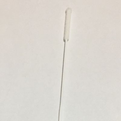 Tek Kullanımlık Steril Tıbbi Pamuklu Çubuk, Beyaz PCR Testi Burun Çubuğu